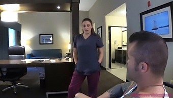A Voluptuous Mother Nurse With Large Breasts And A Big Butt Engages In Sexual Activity With Her Disabled Teenage Son