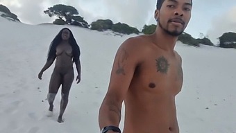 African Serpent Emerges From Wet Ground And Mates With A Mixed-Race Woman'S Rear | Featuring Fernanda Chocolate And Joao The Mischievous