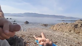 A Voyeuristic Encounter With A Nudist Milf On The Beach