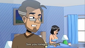 Cartoon Housewife Discovers Stepson'S Solo Session And Joins In For A Steamy Encounter