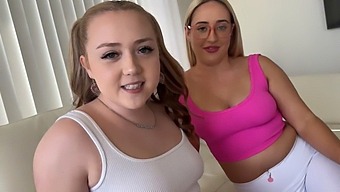 Eva Nyx And Brookie Blair, Two Voluptuous Teenage Stepsisters, Engage In A Steamy Encounter With Their Stepbrother, Scott Stark, In The Privacy Of Their Home.