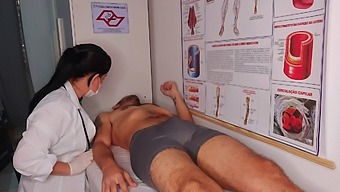 The Guy'S Erection Was Noticed By A Nurse.